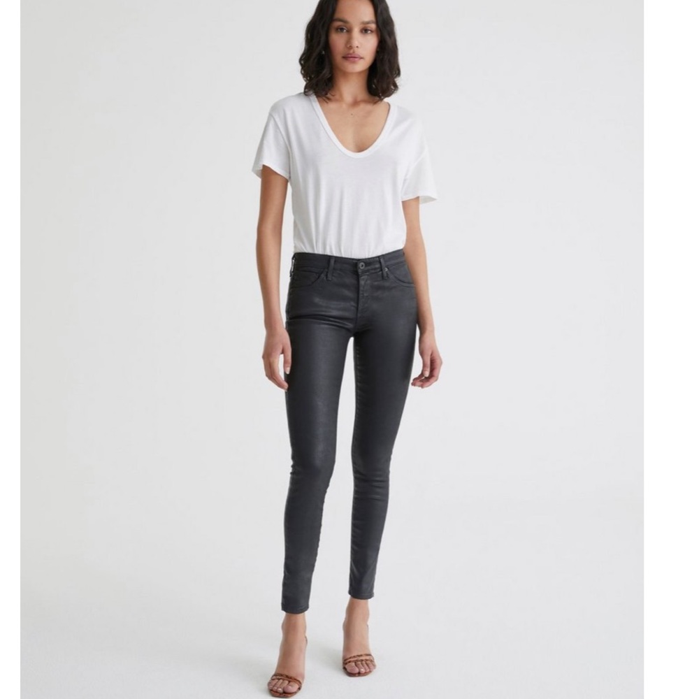 AG the legging ankle leatherette